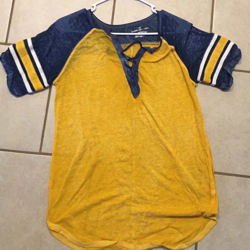 Gold and blue t-shirt
